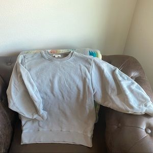 Grey Agolde Puff Sleeve Sweatshirt